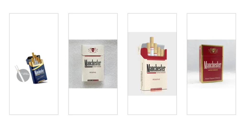 Manchester Special Edition Blue, Reserve, UK Reserve and UK Red product images side by side